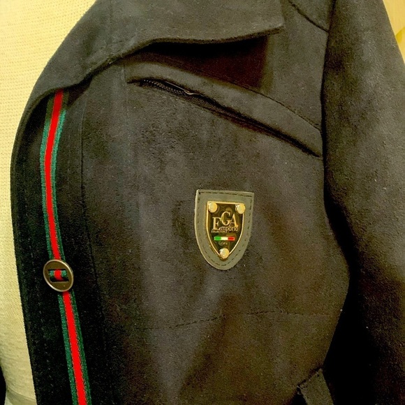 EGA Emporio black suede women’s jacket made in Italy - Picture 3 of 14